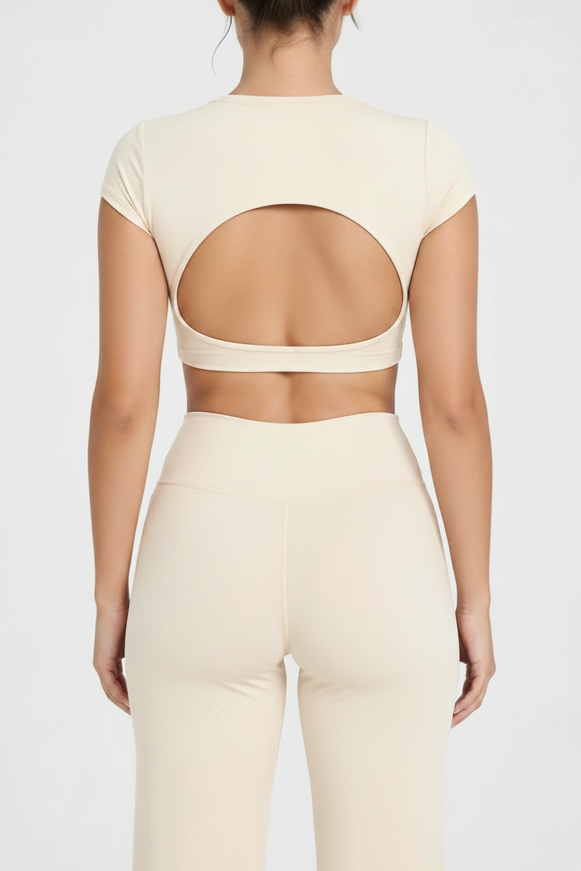 Empower Crop Top - Ivory