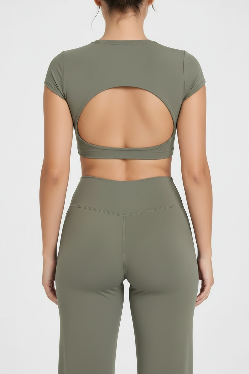 Empower Crop Top - Olive